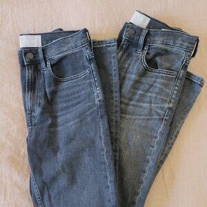 Set of 2 pairs of Everlane high rise skinny jeans